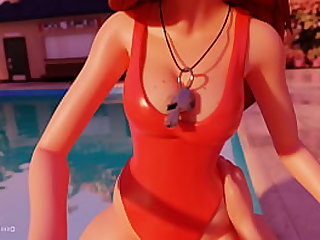 Wendy tears up Dipper close by a bathing suit